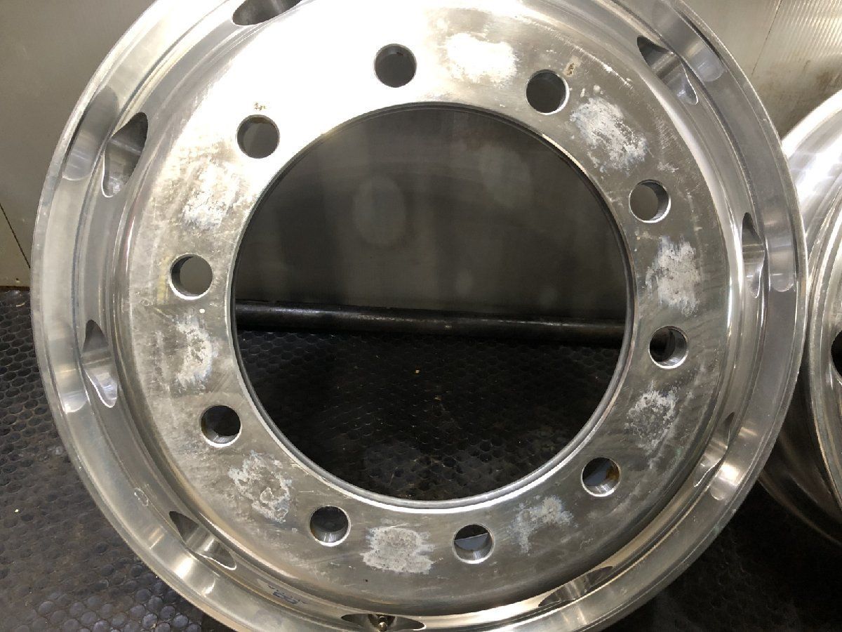 新車外し ALCOA アルコア トラック アルミホイール 22.5インチ 2本 
