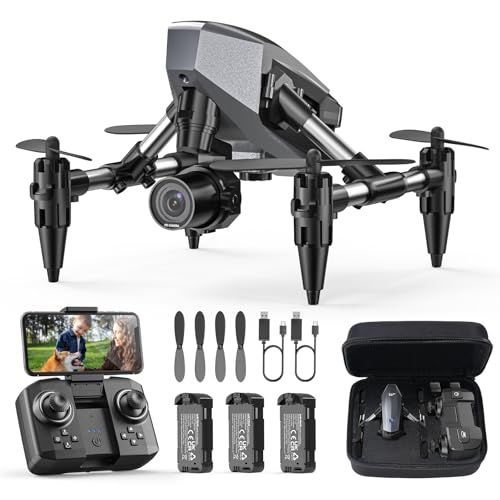 ドローン 100g未満 カメラ付き WeFone 小型ドローン 子供向け 免許不要 1080P バッテリー3個 21分飛行 初心者向け オプティカルフロー ジェスチャー撮影 収納ケース付 2.4GHz 国内認証済み ミニドローン WF10Y d87a0835