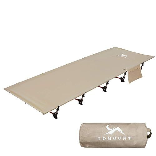 TOMOUNT アウトドアベッド キャンプコット 折りたたみ ベッド 軽量 耐荷重150kg 簡易ベッド コンパクト 防水 通気性 防災 収納ケース付きY 8a450bf0