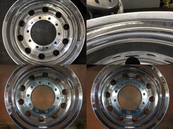 新車外し ALCOA アルコア トラック アルミホイール 22.5インチ 4本 