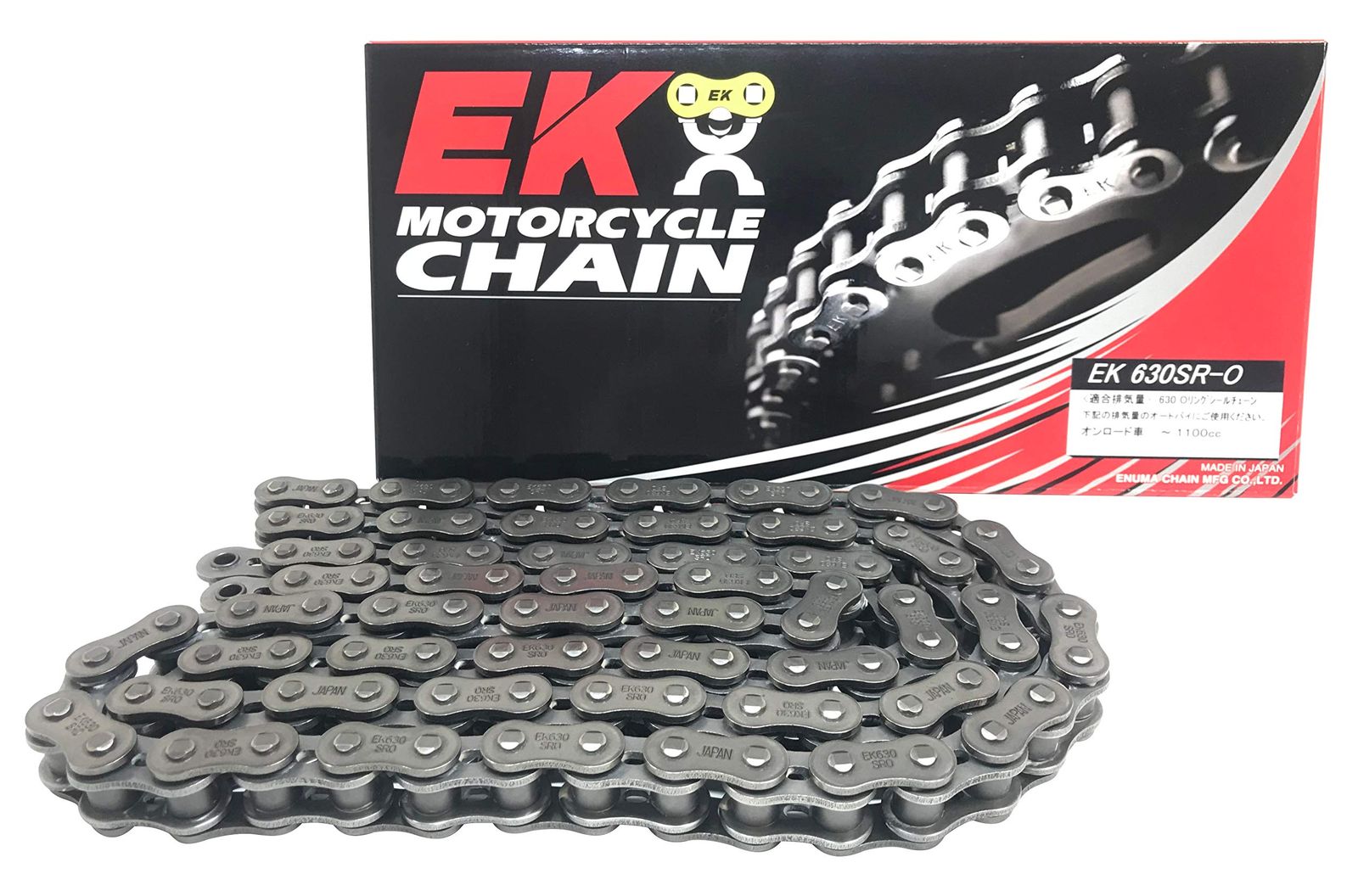 新品 EK(イーケー) バイク用チェーン 630SR-O スチール 104L MLJ (カシメジョイント) Oリングシール