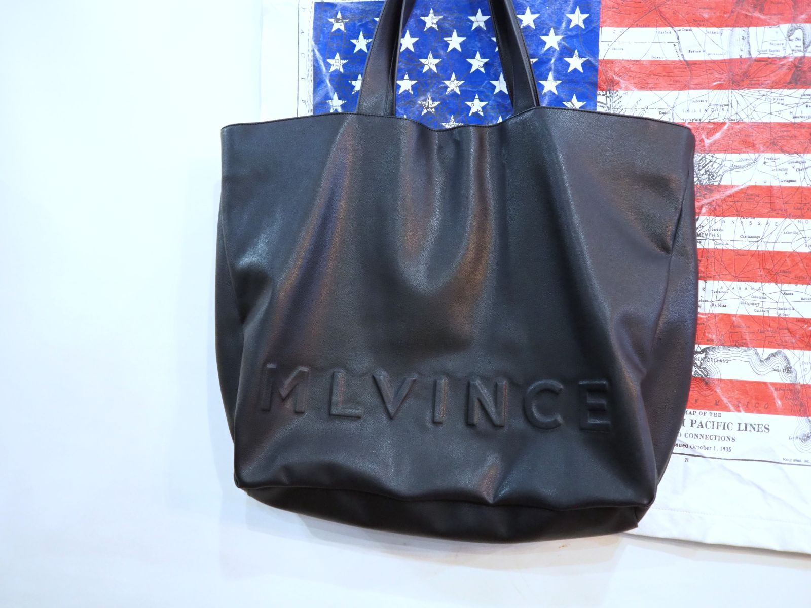 MLVINCE トートバッグ 新品同様◇MLVINCE メルヴィンス faux leather big tote bag レザー