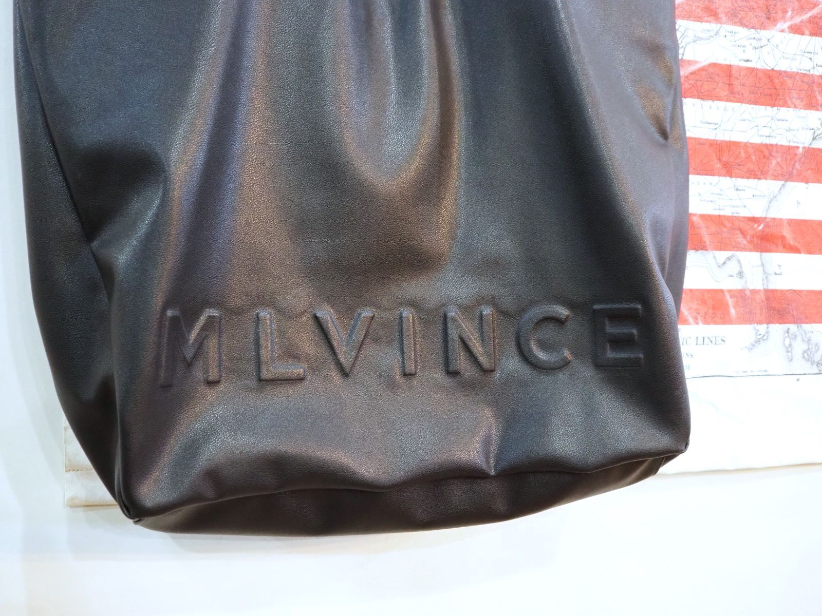 新品同様◇MLVINCE メルヴィンス faux leather big tote bag レザー