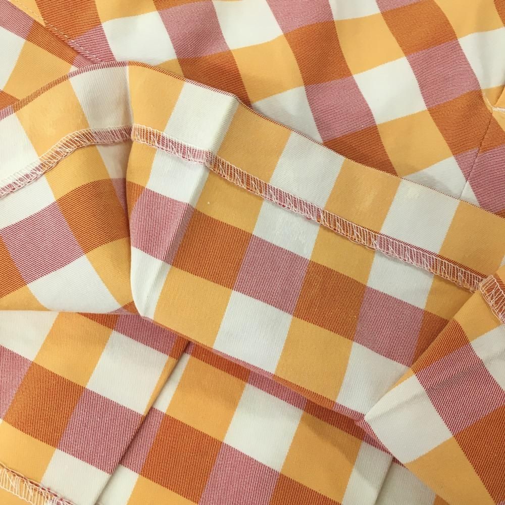 美品】サマンサタバサUNDER25 プリーツスカート オレンジ×レッド×白