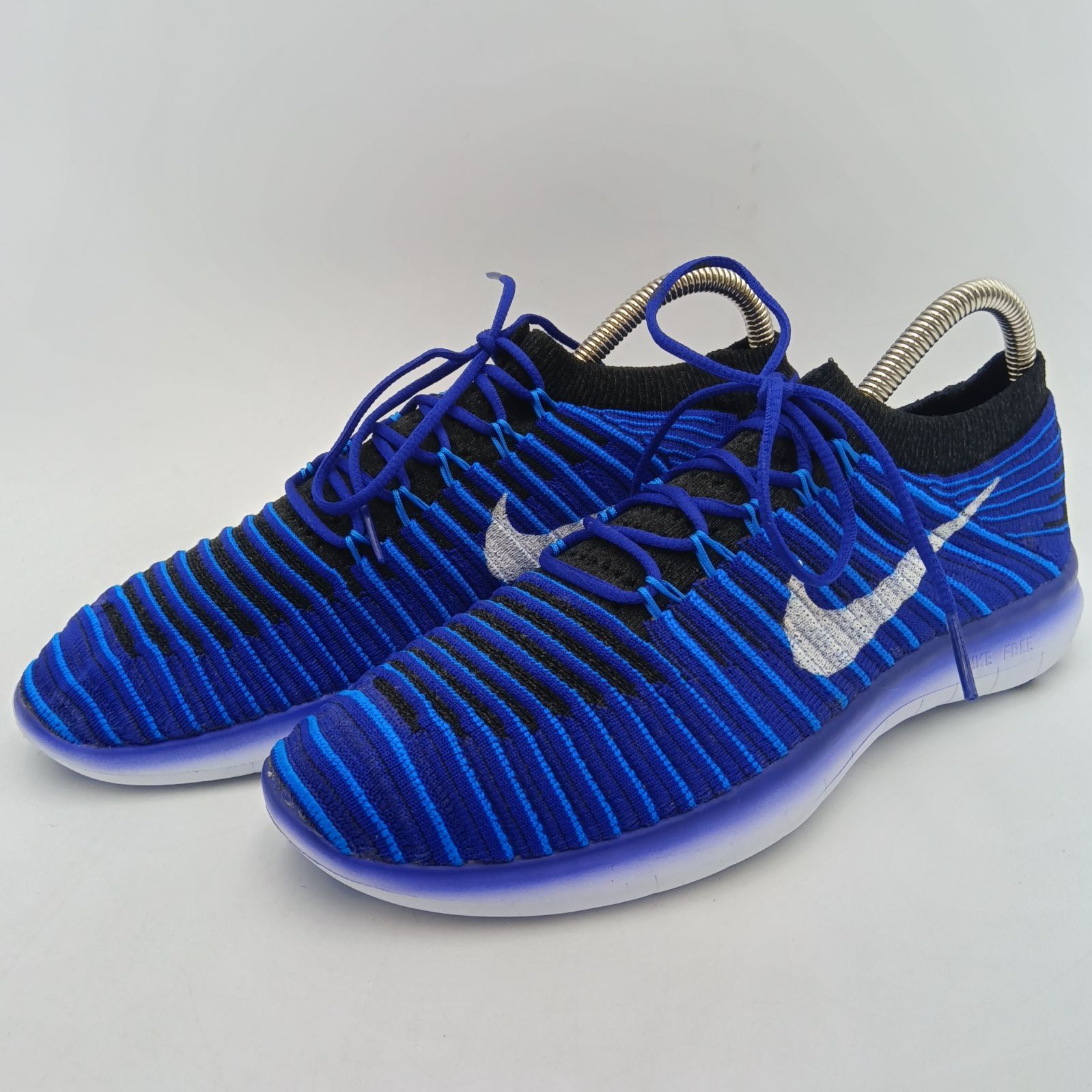 NIKE ナイキ Free RN Motion Flyknit フリーランモーション フライニット ランニングシューズ 834585-400 ウィメンズ 24cm 青 ブルー D-12-3