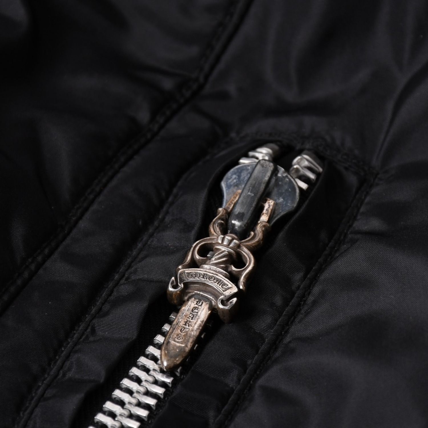 極美品 CHROME HEARTS クロムハーツ DEGENERATE BSフレア パッチ付き 