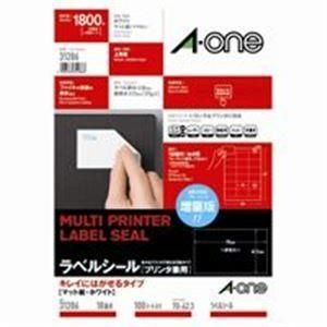 エーワン キレイにはがせるラベルシール/宛名シール 〔A4/18面 100枚〕 再剥離 マルチタイプ 31286