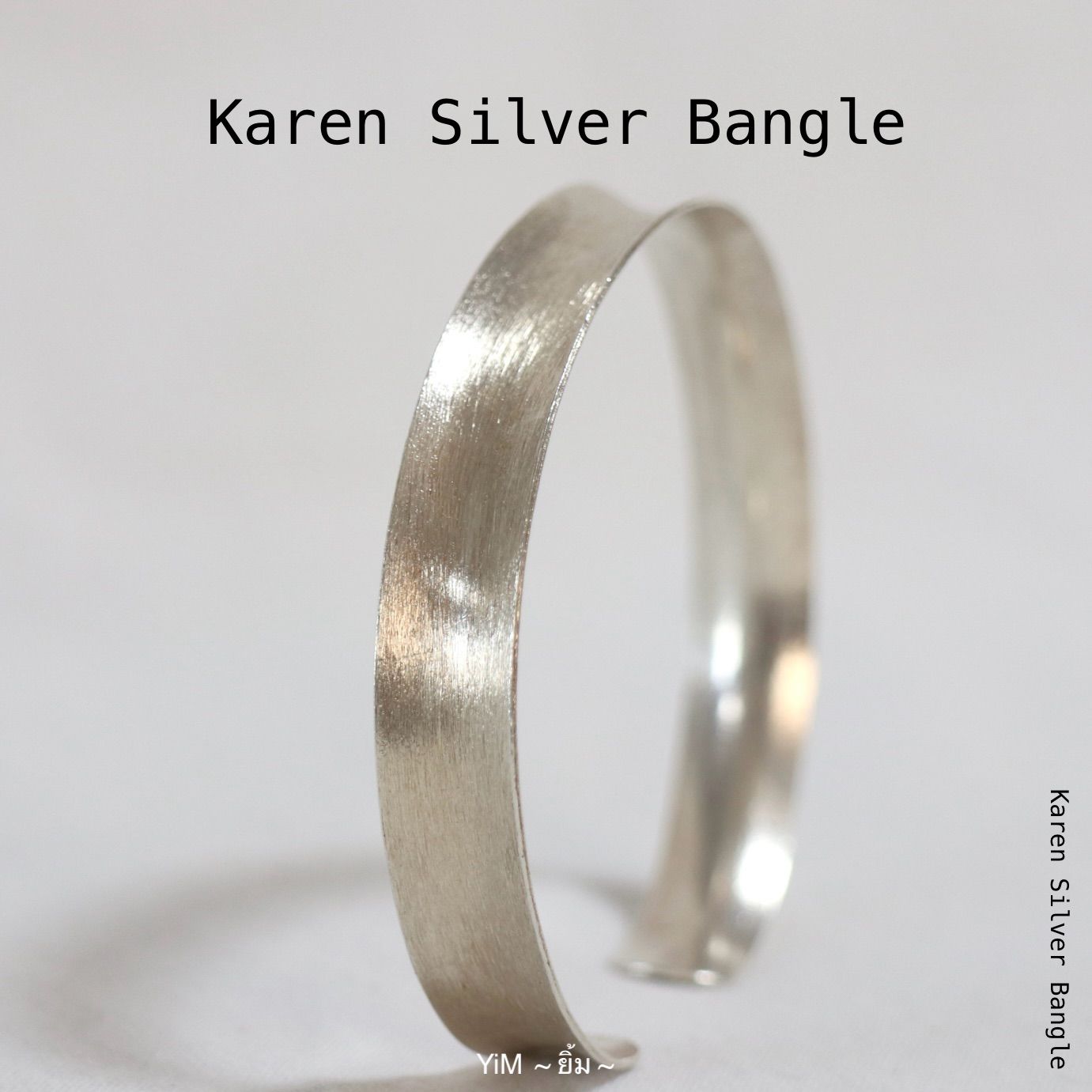 26m-BL301｜Karen Silver Bangle カレン シルバー バングル マット素材