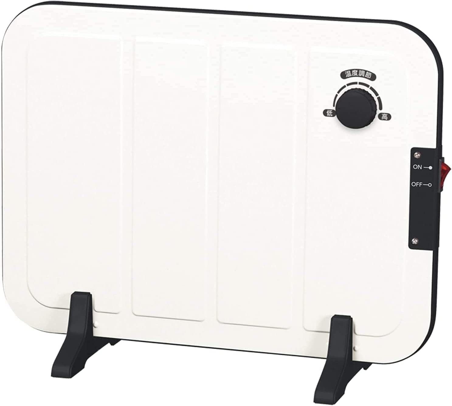 新品 [山善] ミニ パネルヒーター 足元 デスク 温度調節機能付 省エネ 冷え対策 机下 トイレ 小型 ホワイト DP-SB1610(W)