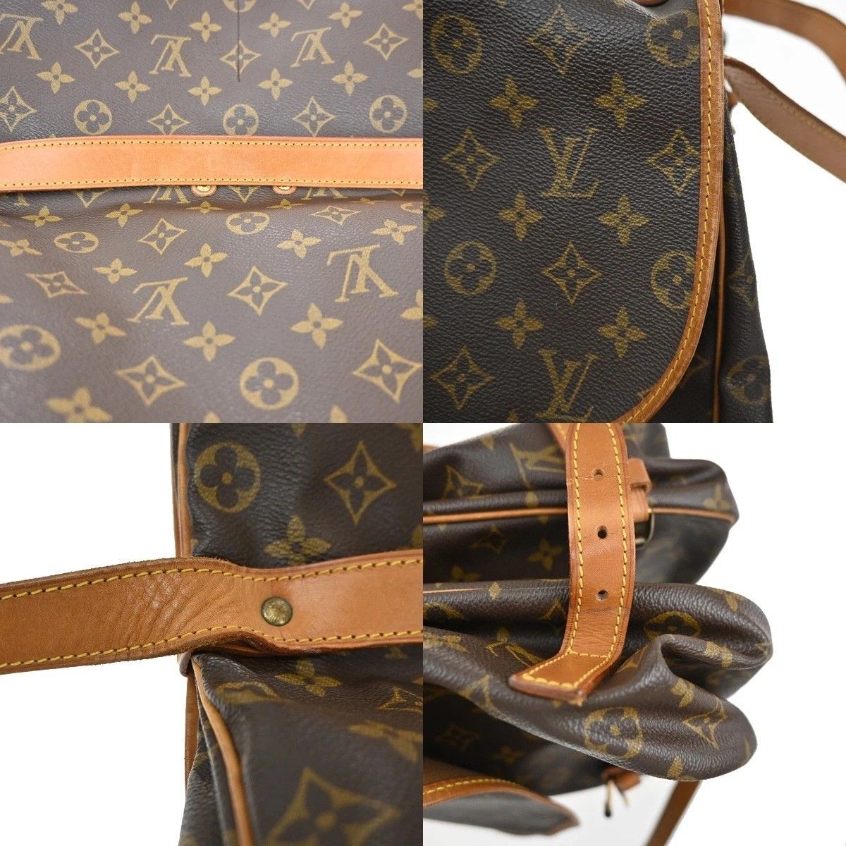 LOUIS VUITTON ルイ・ヴィトン ソミュール 35 ショルダーバッグ  