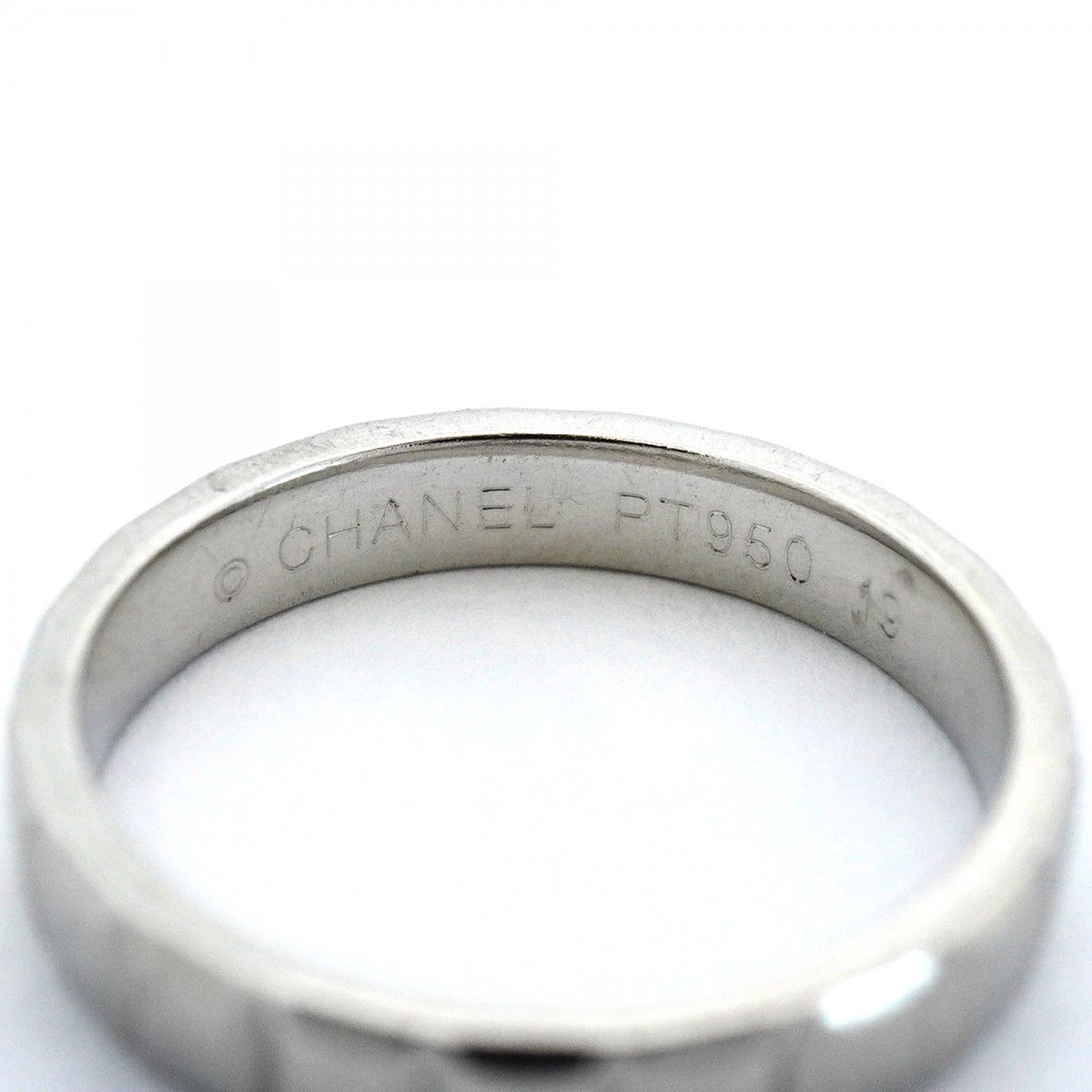 【6jeb0301】シャネル リング ショコラ Pt950 プラチナ ＃54【中古】レディース