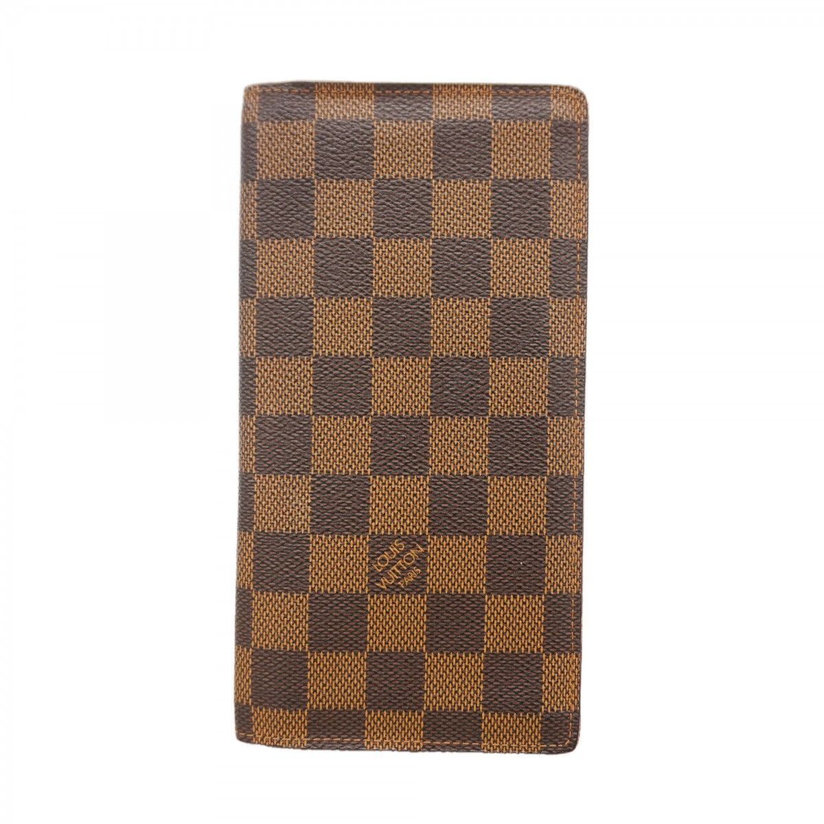 【6ed3444】ルイヴィトン 長財布 ダミエ ポルトフォイユ ブラザ N60017 エベヌ【中古】メンズ