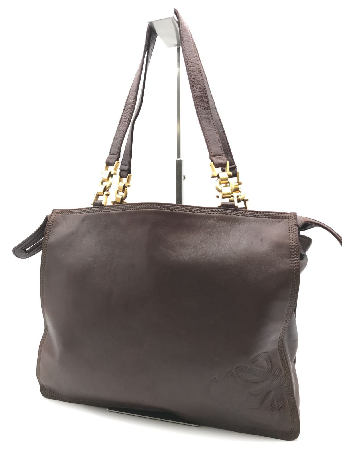 レディース 希少 LOEWE ロエベ ショルダーバッグ アナグラム ナッパ 
