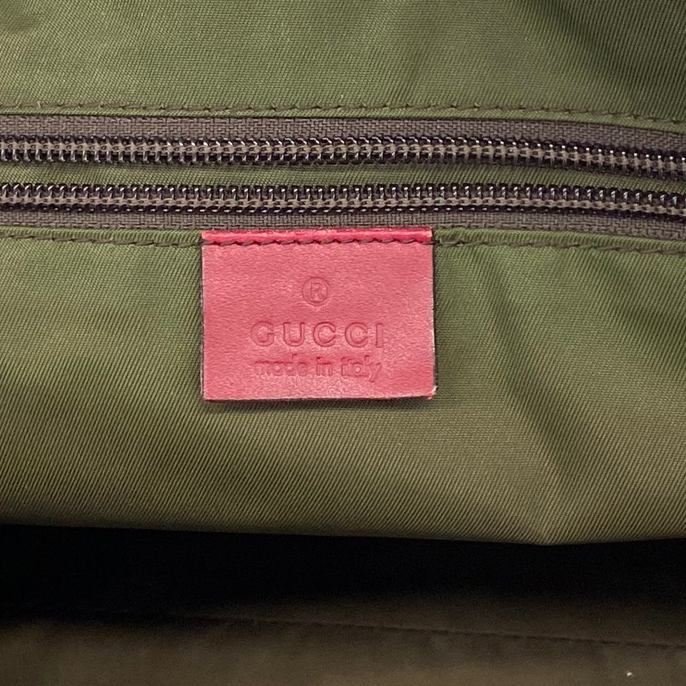 【6ed3653】グッチ ハンドバッグ GGキャンバス 131230 キャンバス ベージュ レッド シャンパンゴールド金具【中古】レディース
