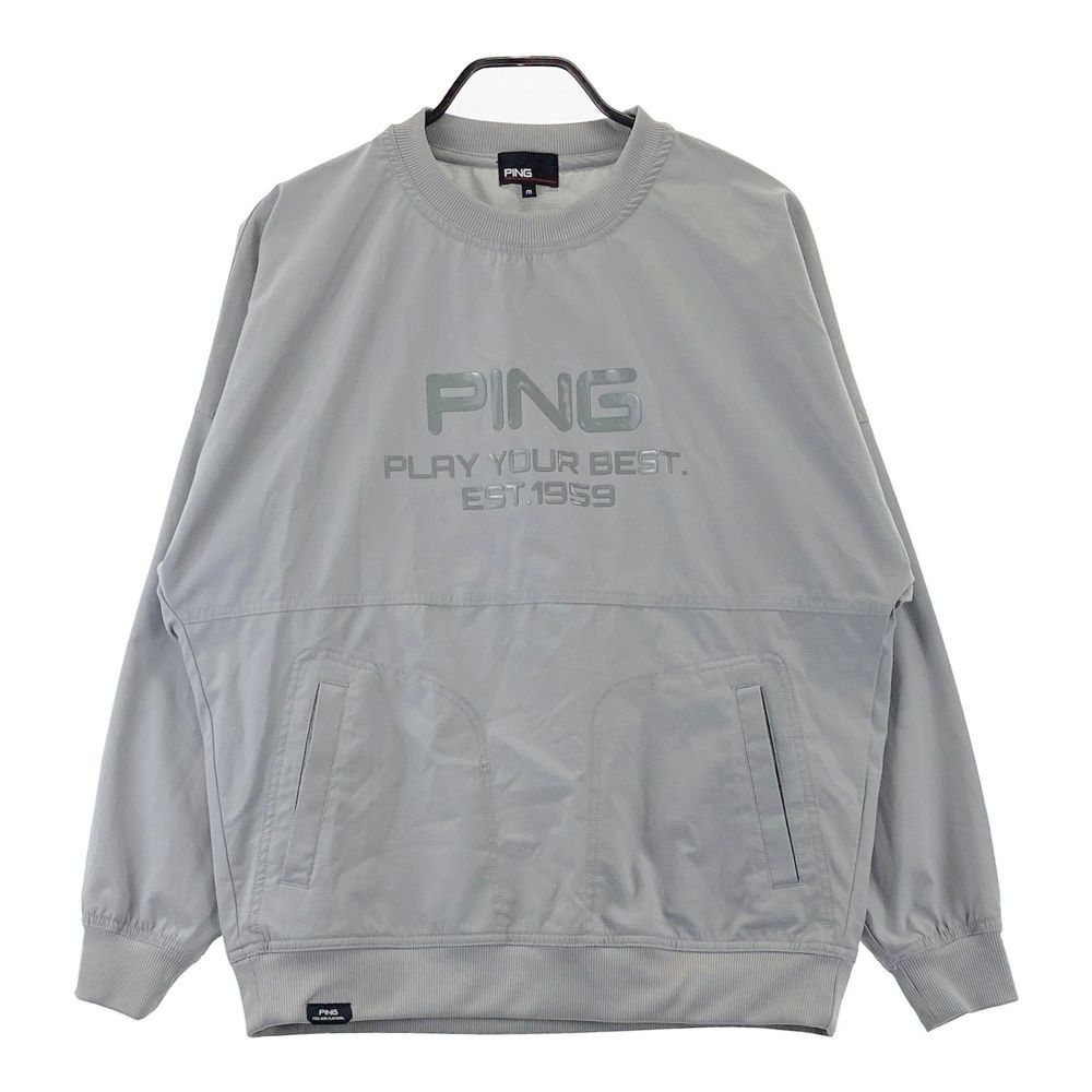 サイズ：M PING ピン 2024年モデル 長袖ブルゾン グレー系 [240101691648] ゴルフウェア メンズ ストスト