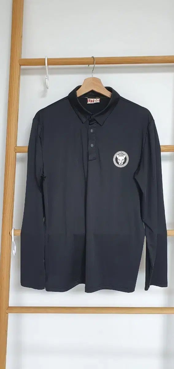 UTAA ブラック 長袖 ポロ Tシャツ 105