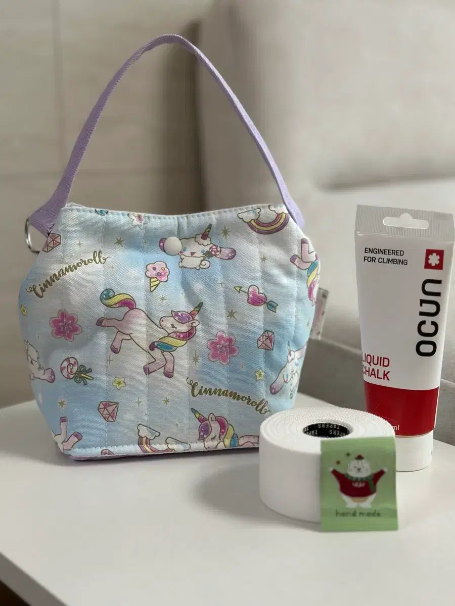 ハンドメイド シナモロール ユニコーン クライミング チョークバッグ