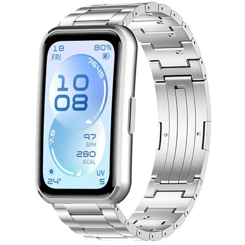 [PONATTENO] チタン合金製 交換用ベルト For HUAWEI Band 11 Aluminum Edition スマートウォッチバンド 軽量 替えベルト QuickFit 折りたたみバックル クイックリリース サイズ調整可能t a47e7007 5,164円