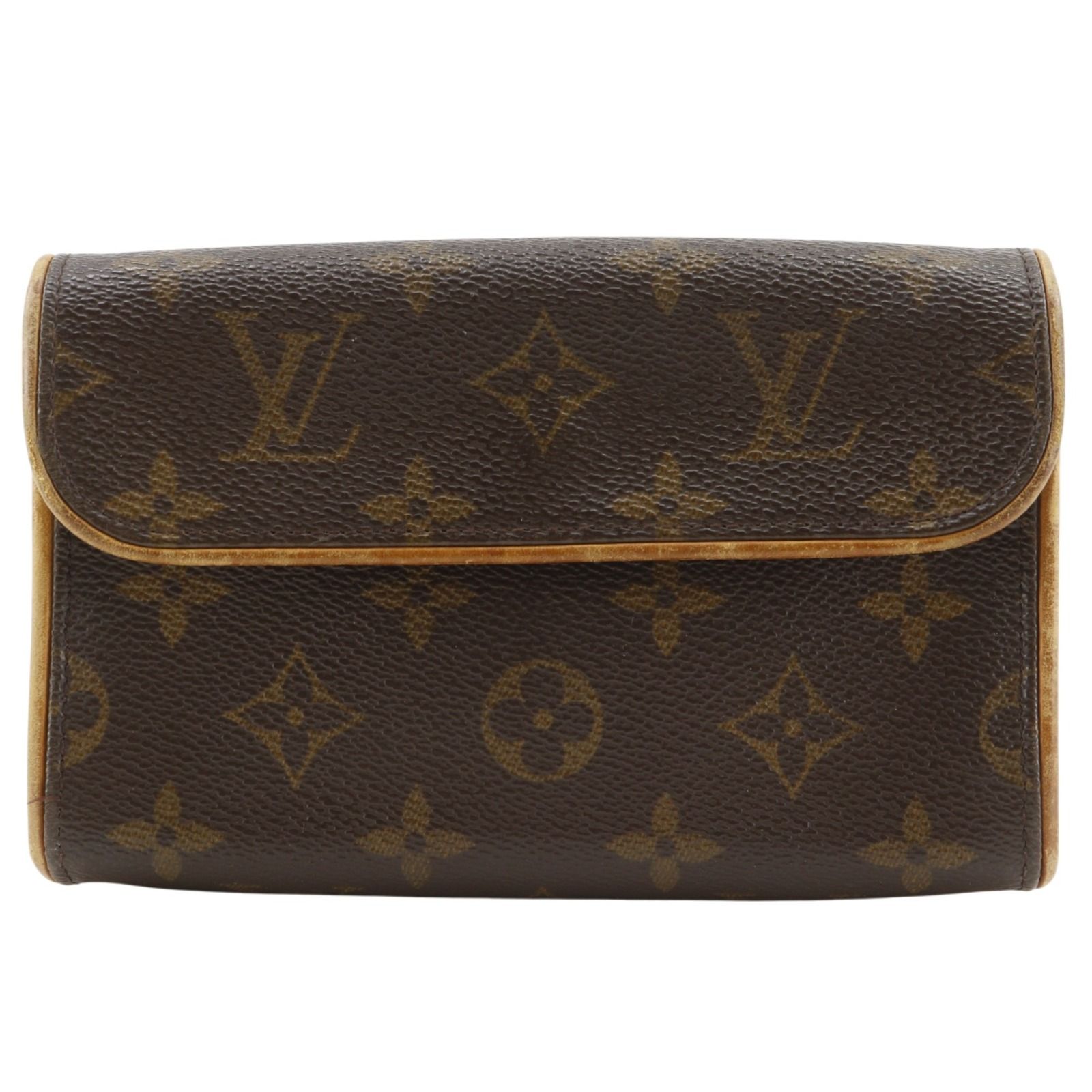 【LOUIS VUITTON】ルイ・ヴィトン ポシェット フロランティーヌ ヒップバッグ 2WAYポーチ M51855 モノグラムキャンバス 茶 FL1020 レディース ウエストバッグ