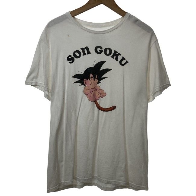 【中古】　TOEI ANIMATION　Tシャツ　00s vintage　(c)BIRD STUDIO/SHUEISHA, TOEI ANIMATION　半袖　トップス　クルーネック　キャラクター　ドラゴンボールZ　孫悟空　プリント　古着　/7047