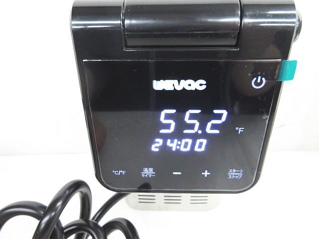 WEVAC 低温調理器 SV81-JP 箱・説明書・レシピ集付き】WEVAC 低温調理器 SV81-JP - メルカリ
