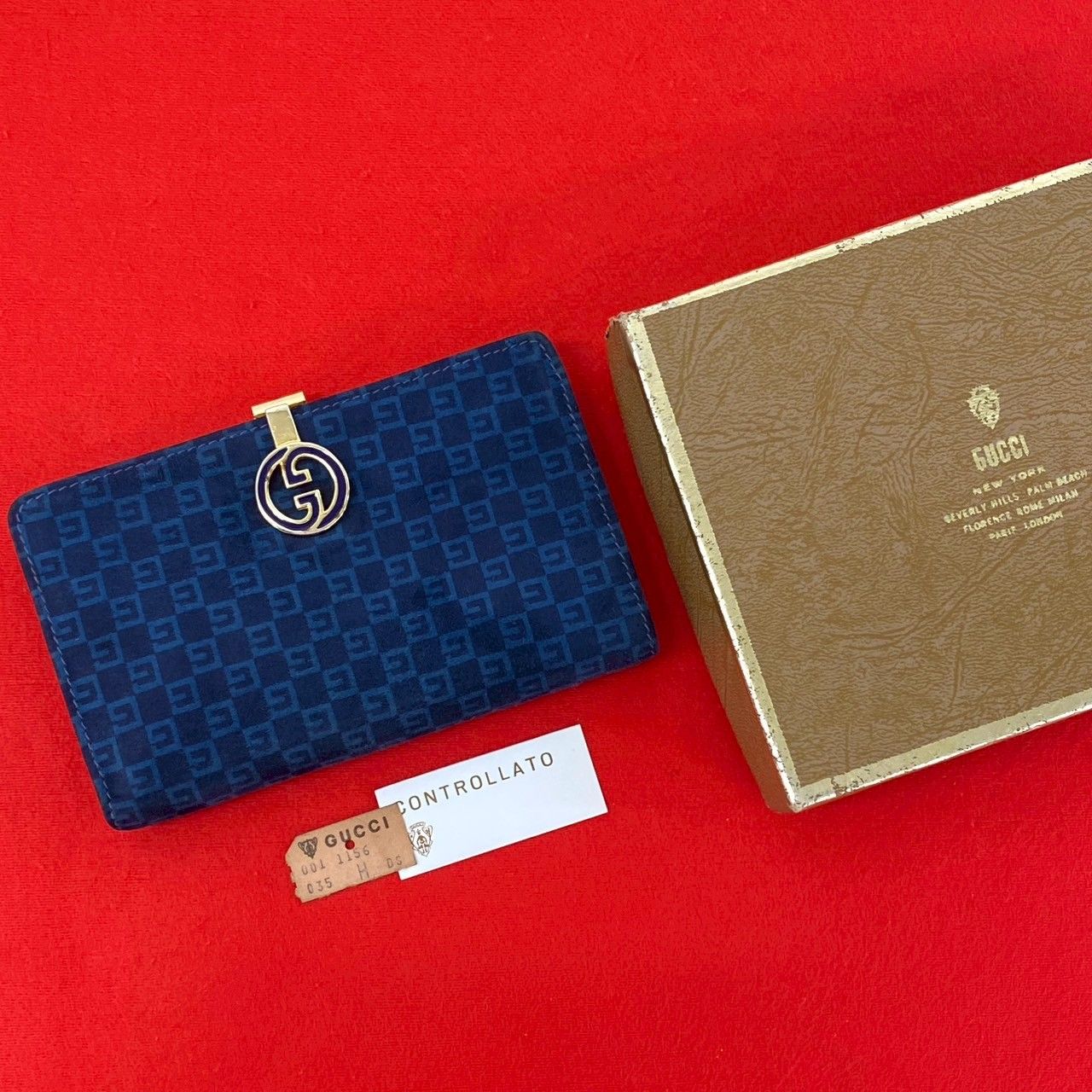 極 美品 箱付き GUCCI グッチ オールドグッチ ヴィンテージ GG ロゴ