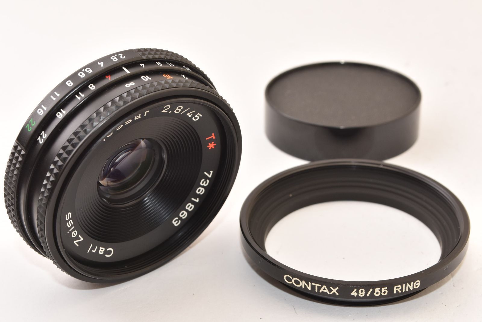 ★美品★ CONTAX コンタックス Carl Zeiss Tessar T* 45mm F2.8 MMJ 2605079