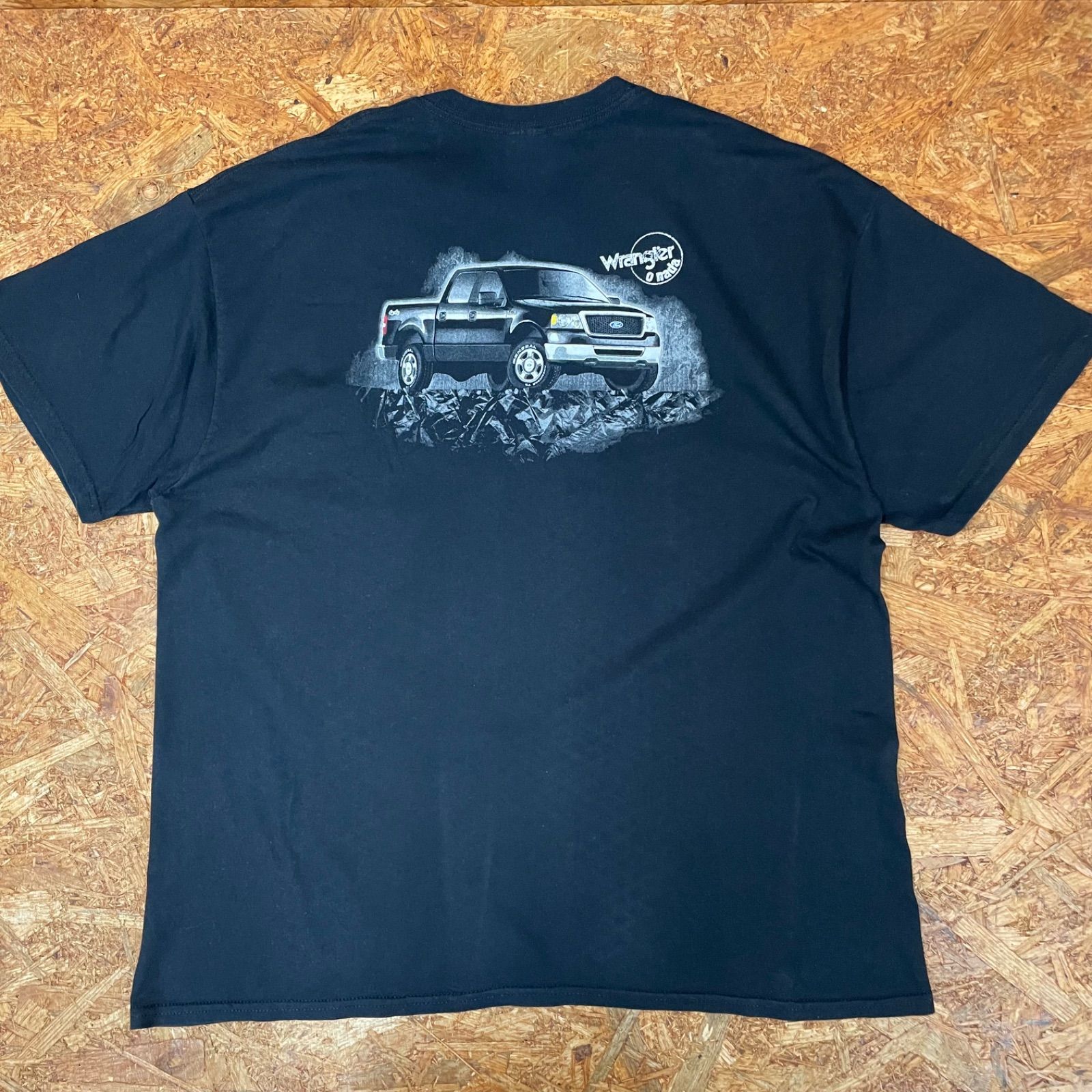 GILDAN製 Wrangler Ford F-150 プリントTシャツ XL ブラック 半袖 ギルダン ラングラー フォード アメカジ 企業もの ヴィンテージ ビンテージ VINTAGE ユーズド USED 古着