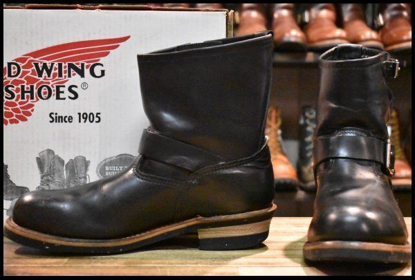 11D 箱付 良品 07年】レッドウィング 2976 ショート エンジニア 黒 11D 箱付 良品 07年】レッドウィング 2976 ショート エンジニア 黒