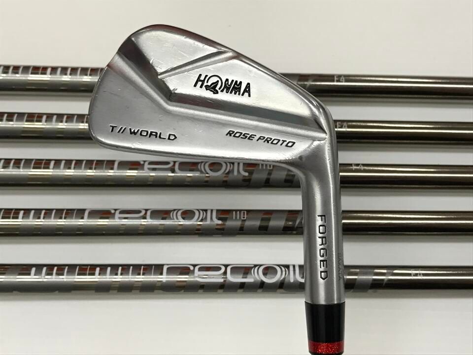 ホンマゴルフ　TOUR WORLD TW-MB ROSE PROTO　Recoil 110　F4フレックス　アイアンセット　中古【最短即日発送】