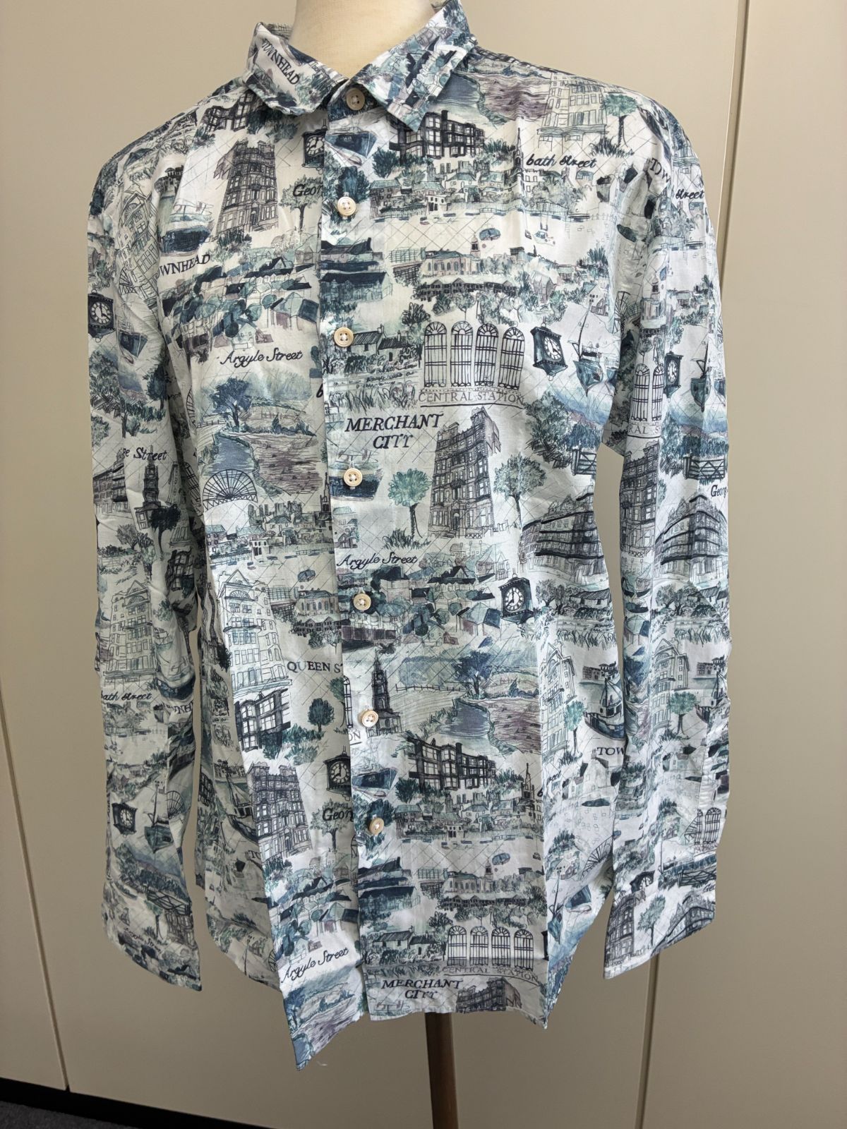 【クリーニング済】ポールスミスコレクションPaul Smith Collection 長袖シャツ XLサイズ
