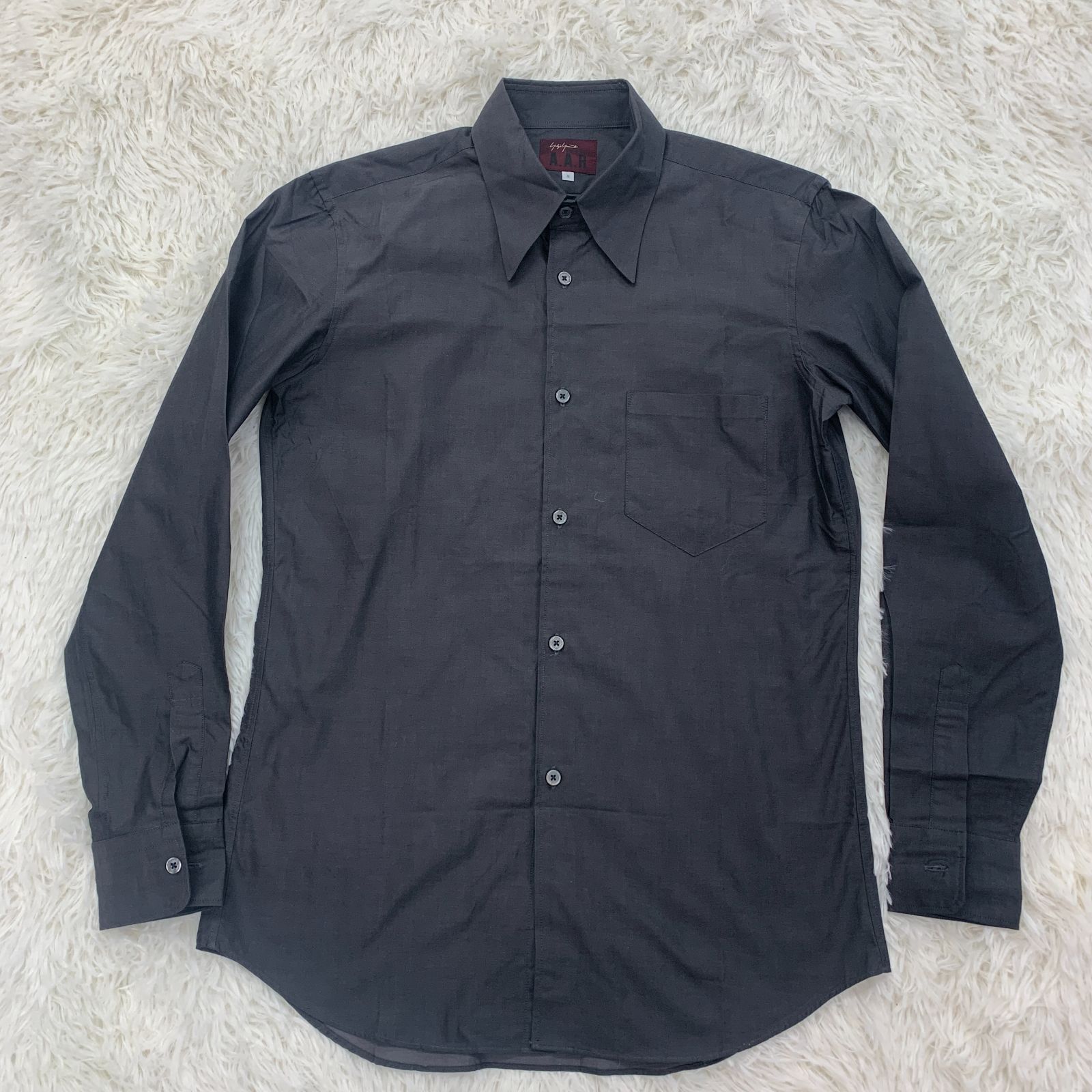 A.A.R Yohji Yamamoto 長袖コットンシャツ ／ グレー 日本製 メンズM