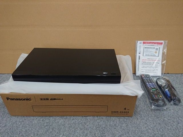 【未使用品】 パナソニック DIGA ブルーレイディスクレコーダー DMR-4X403 4Kチューナー内蔵 全自動ディーガ 4TB