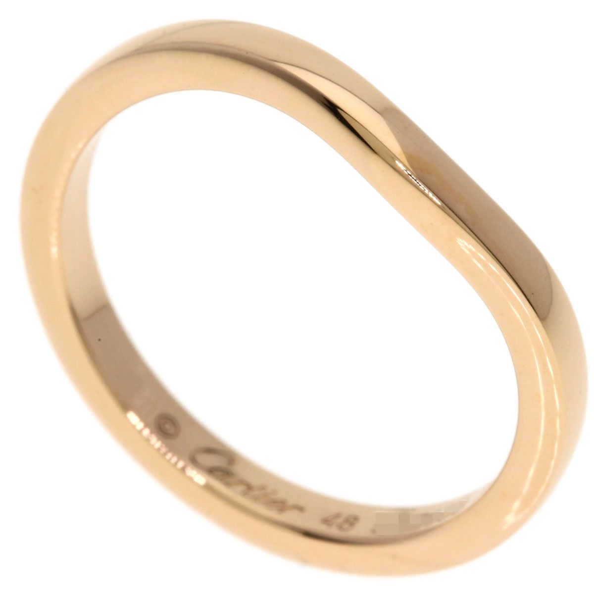 CARTIER カルティエ バレリーナ カーブ #48 リング・指輪 K18PG