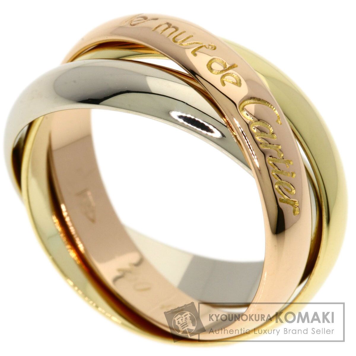 CARTIER カルティエ 3カラー #49 リング・指輪 K18YG K18PG K18WG レディース [中古]