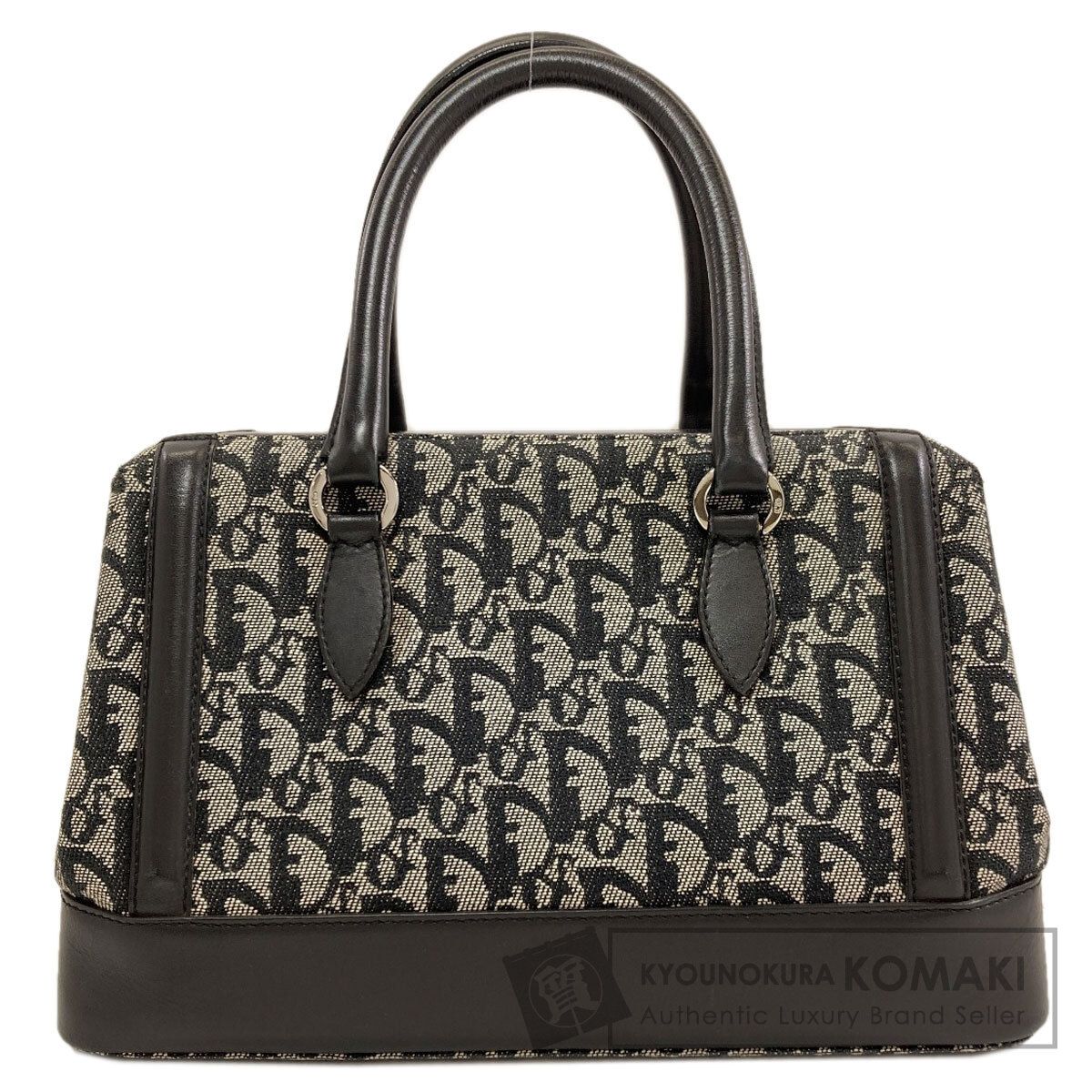 CHRISTIAN DIOR クリスチャンディオール トロッター柄 ハンドバッグ キャンバス レディース [中古]