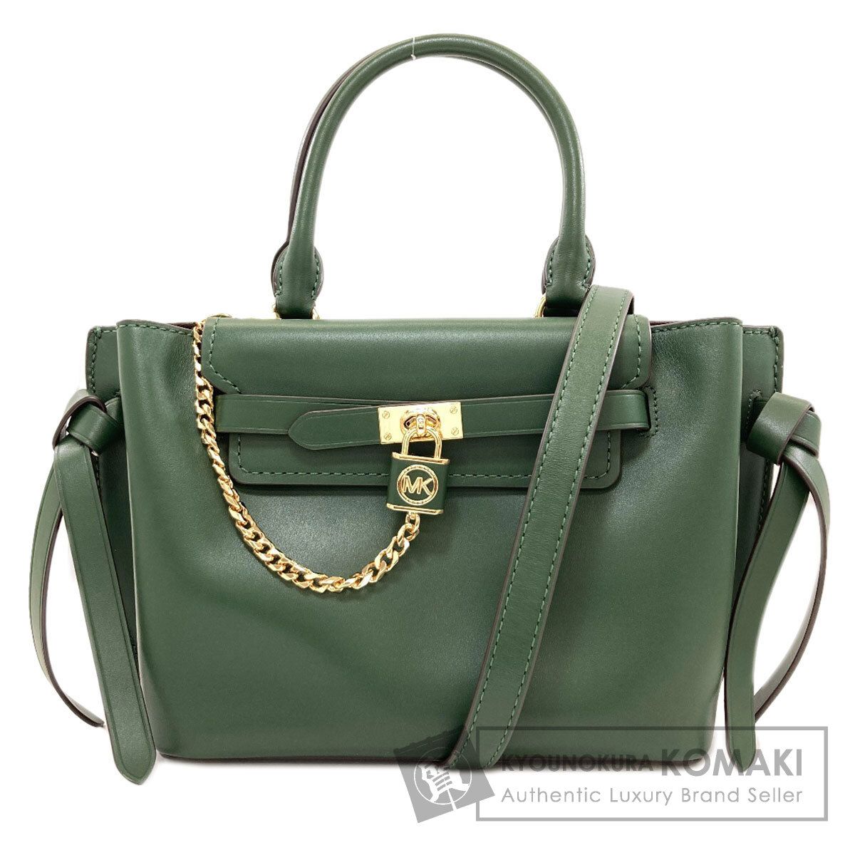 Michael Kors マイケルコース ベルテッド サッチェル パドロック 2WAY ハンドバッグ レザー レディース [中古]