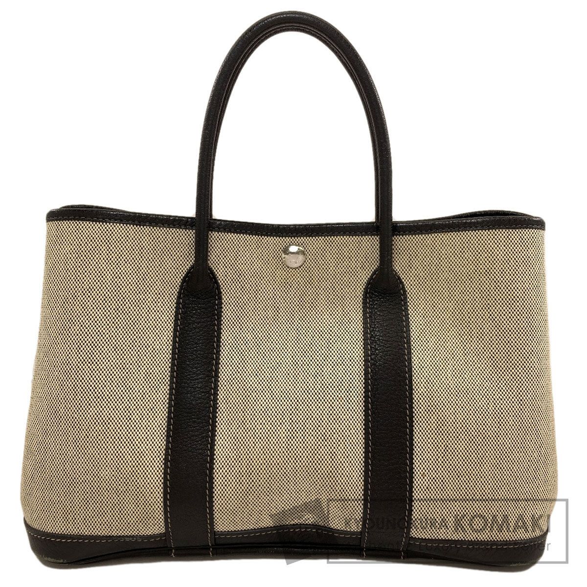 HERMES エルメス ガーデンパーティTPM シルバー金具 ハンドバッグ トワルアッシュ レディース [中古]