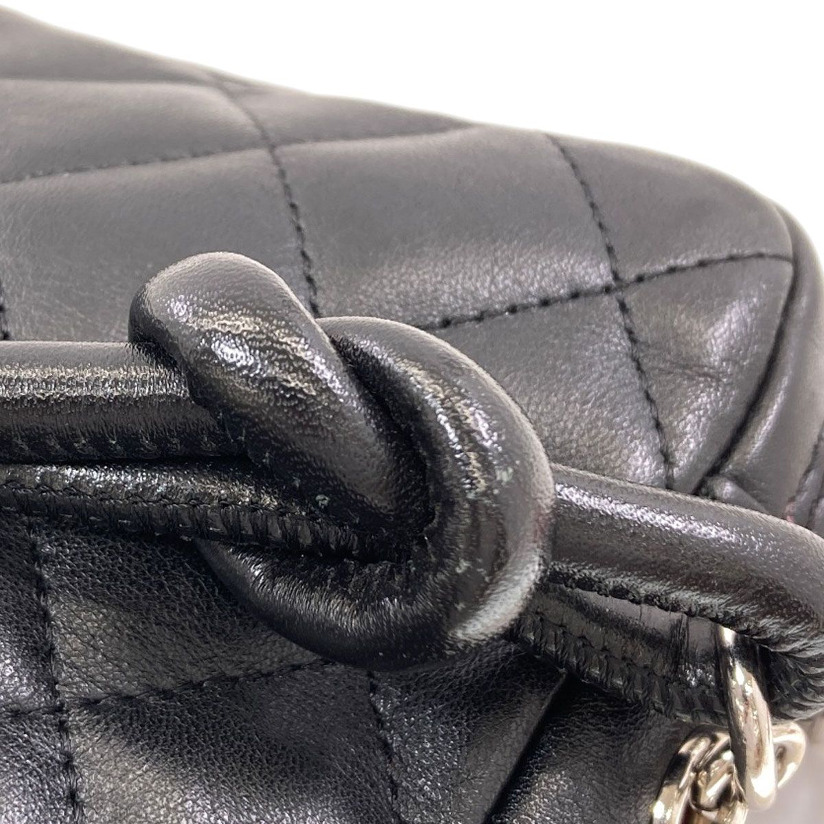 CHANEL シャネル カンボンライン シルバー金具 ショルダーバッグ 