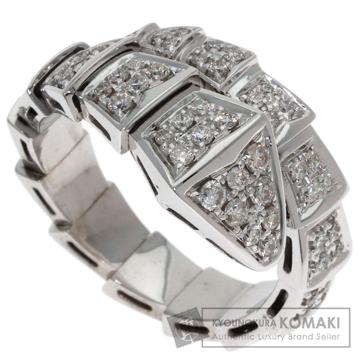 BVLGARI ブルガリ セルペンティ ヴァイパー ダイヤモンド M リング・指輪 K18WG レディース [中古]