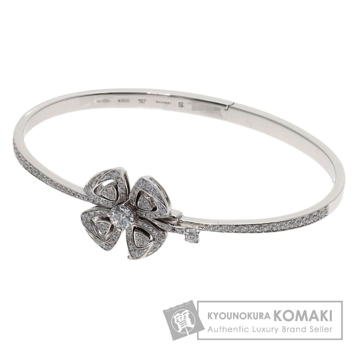 BVLGARI ブルガリ フィオレヴァー ダイヤモンド S ブレスレット K18WG レディース [中古]