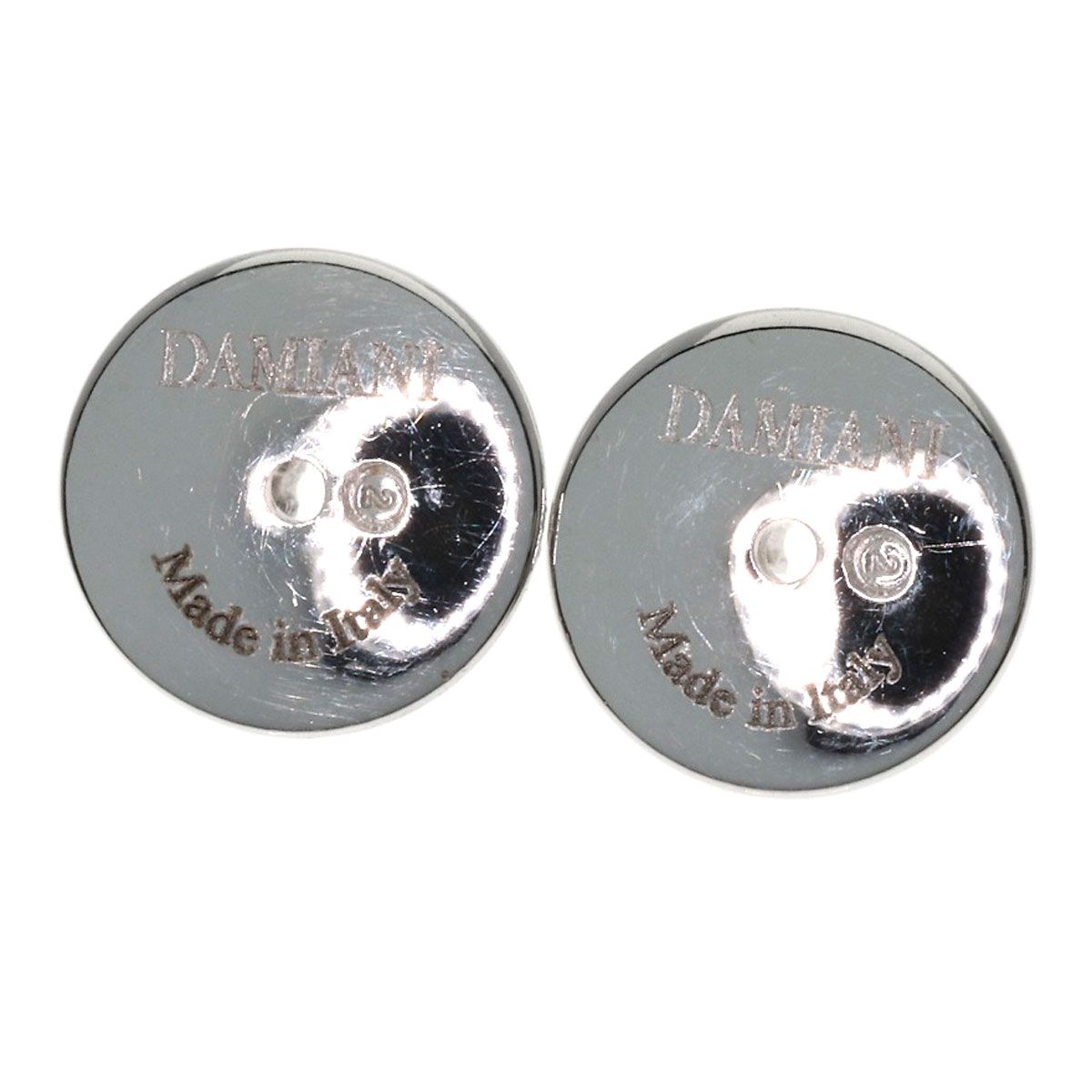 Damiani ダミアーニ オニキス ダイヤモンド ピアス K18WG レディース 