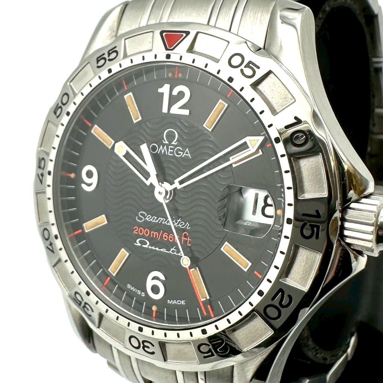OMEGA オメガ 2516.50 シーマスター オメガマチック 1997本 限定 腕時計 オートクォーツ ブラック メンズ