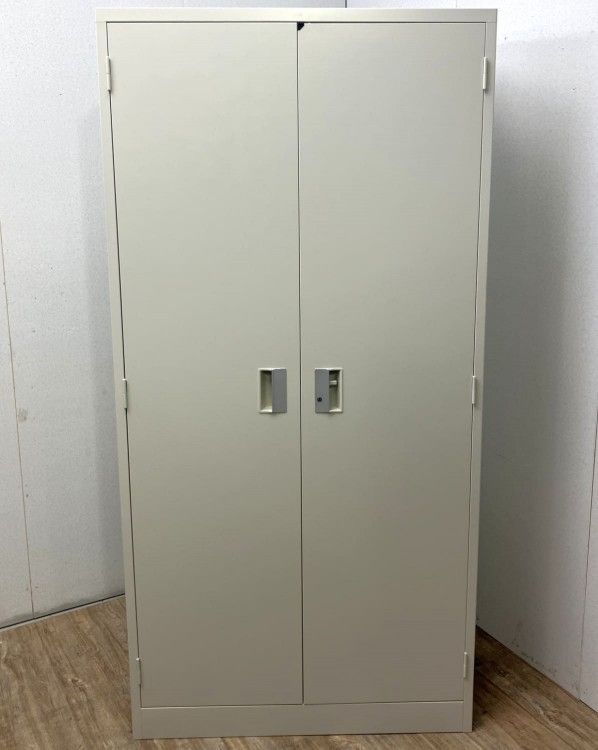 【アウトレット品】アルプス 両開き書庫 N603 グレー