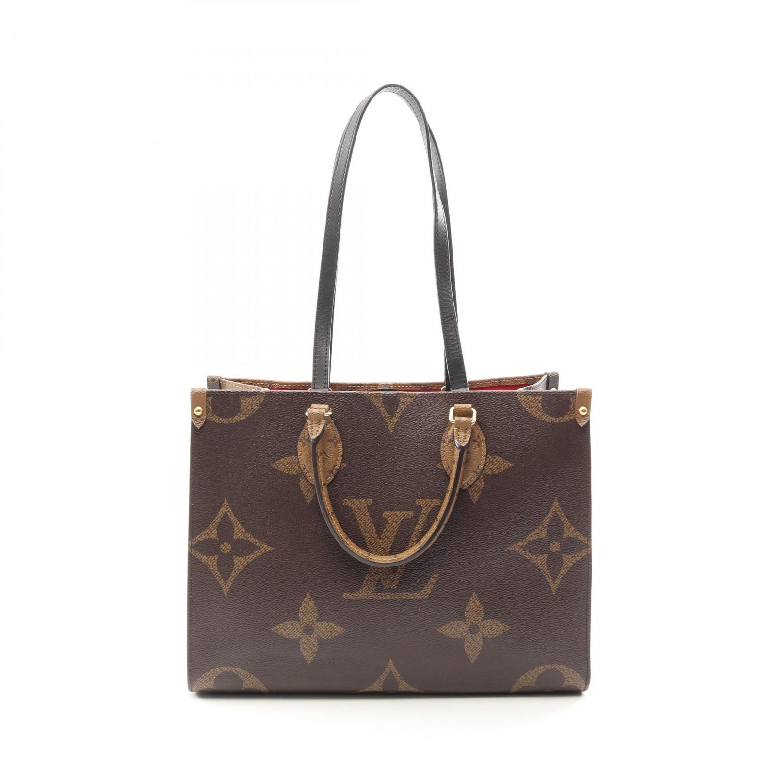 LOUIS VUITTON ルイ・ヴィトン オンザゴーMM モノグラムジャイアント リバース 2WAY トートバッグ