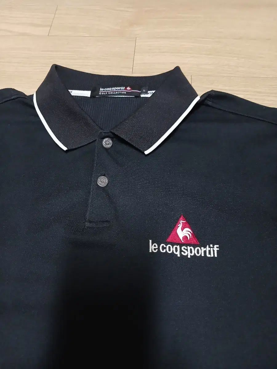 ルコックスポルティフ ゴルフ ブラック 半袖 ポロTシャツ