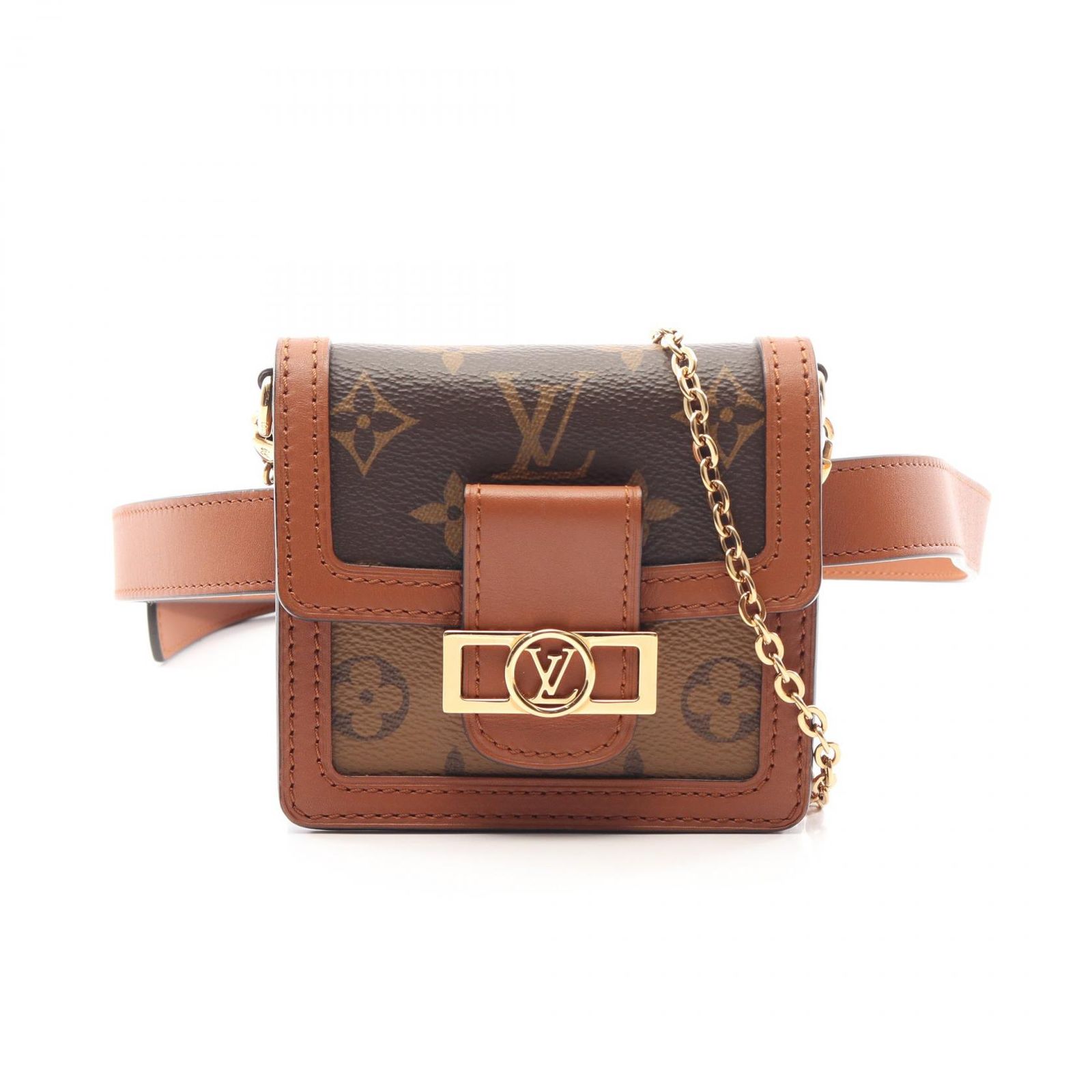 LOUIS VUITTON ルイ・ヴィトン バムバッグ ドーフィーヌBB モノグラムリバース 2WAY ウエストバッグ ボディバッグ