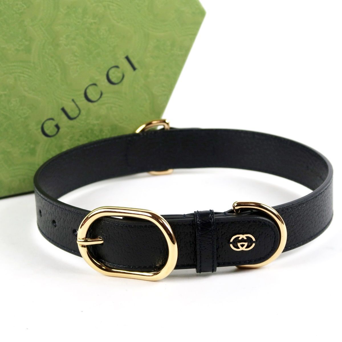新品同様・未使用】GUCCI グッチ エクストラ ラージ ペット用 首輪