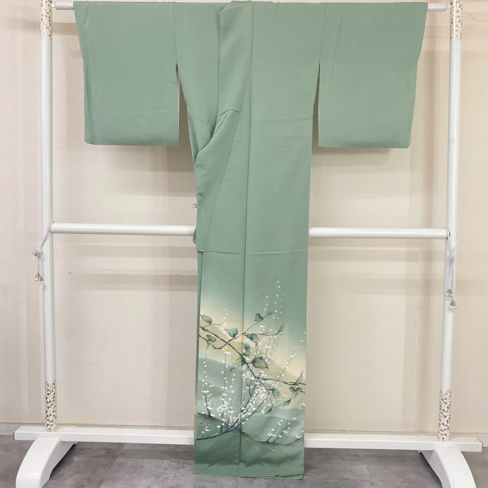 美品 逸品 上品 手描き 作家物 一つ紋 正絹 訪問着 K1334 - メルカリ