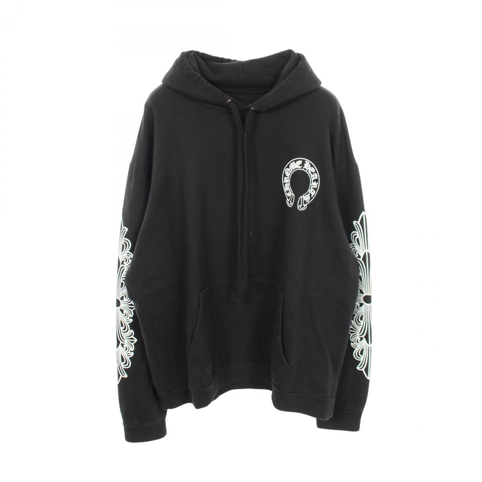 CHROME HEARTS クロムハーツ ホースシュー アームフローラルプリント パーカー